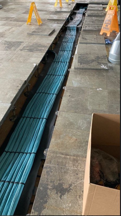 Purple OM4 Rack Rear